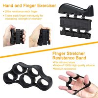 Kit de Entrenamiento para Fortalecer el Agarre (Paquete de 5), Agarrador de Mano con Resistencia Ajustable para Entrenamiento de Antebrazos