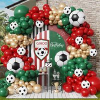Kit d'arche de ballons pour fête d'anniversaire sur le thème du football, ballons en forme de ballon de football pour la décoration de fond de fête d'anniversaire sportive pour garçon