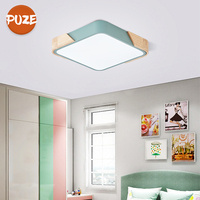 Moderne Nordique Carré Salon Chambre Allée Balcon Étude Cuisine Lampe Led 45W 220V Blanc Plafonnier