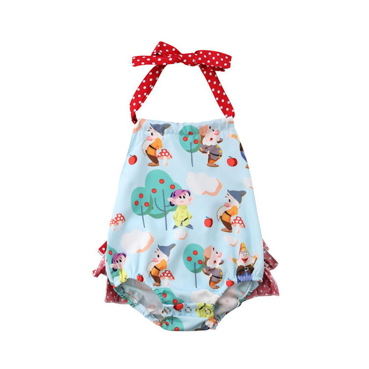 Одежда для новорожденных сплошной цвет младенческой комбинезон талии хлопок ткань дети милые ползунки