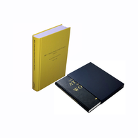 Ensemble d'impression et d'édition personnalisée de romans avec logo OEM, couverture rigide dorée, jaquette et livret en carton