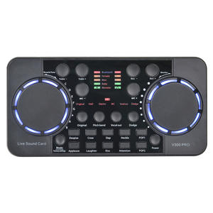 Interface Audio de carte son de changeur de voix avec mélangeur audio et carte son en direct pour l'enregistrement <span class=keywords><strong>YouTube</strong></span> de guitare en direct - Product Image 1