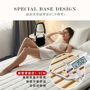 Barrières de lit pliables en métal 120 cm pour personnes âgées et femmes enceintes, multifonctionnelles, à profil droit - Product Image 3