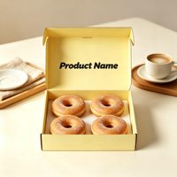 Boîtes à biscuits écologiques réutilisables avec logo personnalisé, emballage en papier de qualité alimentaire pour chocolat, biscuits, gâteaux, desserts, cadeaux