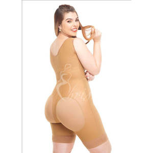 Mince Classique Demi Jambe <span class=keywords><strong>Derriere</strong></span> Fajase Colombianas Fermeture Éclair Latérale Minceur Shapewear Contrôle Du Ventre Sous-Vêtements Haute Compression Taille - Product Image 2