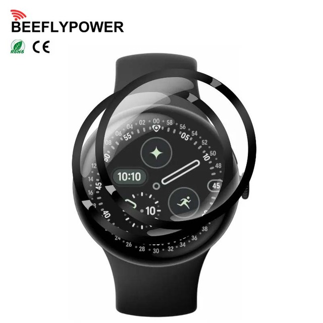 BEEFLYPOWER PMMA Watch Screen Protector Composite Films Anti-Scratch Protective Film for Google Pixel Watch 4 41/45mm Not Glass
