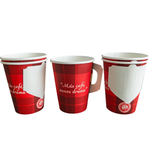 Gobelets à café jetables en papier biodégradable de haute qualité à paroi simple pour boissons chaudes - Product Image 6