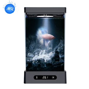 Mini aquarium rectangulaire de luxe en verre pour bureau, écologique et intelligent, idéal pour l'extérieur et la cuisine - Product Image 6