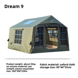 Tente de toit gonflable pour camping en plein air, glamping, <span class=keywords><strong>ciel</strong></span> étoilé, 3*3m, 420Dpu enduit, >3000mm imperméable, monocouche, installation rapide - Product Image 2