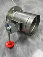 Régulateur de ventilation pour conduit CVC, réglable, en tôle d'acier galvanisé, avec poignée à vis, 100 mm, pour volume d'air circulaire, économie d'énergie
