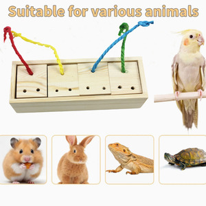 Thân thiện với môi của Chim Vẹt nhai Đồ chơi khối xây dựng đồ chơi câu đố cho thực phẩm tìm kiếm Vẹt - Product Image 3