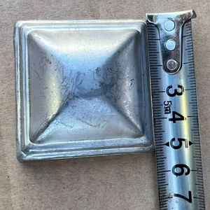 Coperture Decorative per Pali di Recinzione <span class=keywords><strong>in</strong></span> Acciaio Zincato, Tappi per Estremità di Tubi, Copripali Quadrati e Sferici - Product Image 2