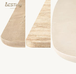 <span class=keywords><strong>Table</strong></span> à manger moderne australienne personnalisable en bois massif/marbre/micro-ciment - Product Image 5