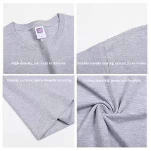 Custom Unisex Blanco T-Shirts Voor Mannen Plus Size Heren T-Shirts Sublimatie Zeefdruk T-Shirt T-Shirt