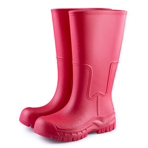 <span class=keywords><strong>Botas</strong></span> <span class=keywords><strong>de</strong></span> Lluvia <span class=keywords><strong>de</strong></span> PVC para <span class=keywords><strong>Mujer</strong></span>, Cómodas, <span class=keywords><strong>de</strong></span> Caña Alta, Gruesas, para Uso Diario, para las Cuatro Estaciones, Impermeables, para Senderismo en la Selva Tropical - Product Image 5