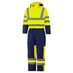 Hete Aanbieding Hoge Zichtbaarheid Vriesbestendige Waterdichte Gewatteerde Winter Geïsoleerde Overall - Product Image 3