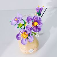 Blocs de construction en plastique ABS Animaux et nature Bouquet de fleurs Jouet éducatif pour les enfants de 14 ans et plus Ensemble en boîte 500-1300 pièces