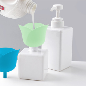 Rose Shape Silicone Funil Food Grade flexível antiderrapante BPA-Free, funil durável à prova de vazamento para utensílios de cozinha - Product Image 4