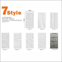 Panneau mural en pierre PU pour villa moderne, ignifuge, texture 3D douce au toucher, taille et design personnalisés