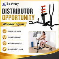 Silla de Entrenamiento de Cadera y Sentadillas para Fortalecer Piernas - Máquina de Sentadillas para Fitness en Interiores con Agarre Cómodo y Estable