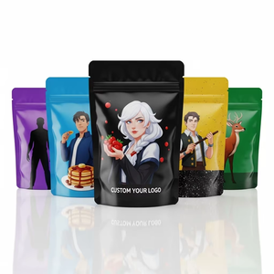 Sacs en Mylar Étanches à l'Odeur avec Logo Personnalisé 3,5g 7g 14g Sachets refermables à Zip en Aluminium pour le Stockage de Bonbons Comestibles - Product Image 1