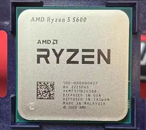 Processeur AMD Ry zen 5 5600G, 3.9GHz, 6 cœurs, 16 fils supportant AMD
