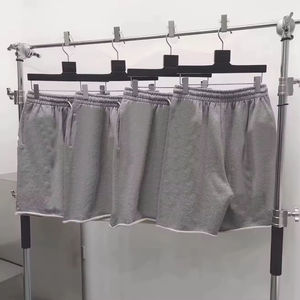 กางเกงขาสั้นทรงวีร์ธสไตล์ผ้าคอตตอนหนานุ่มสำหรับผู้ชาย พิมพ์ลายดอกไม้แบบ 3 มิติ กางเกงขาสั้นลำลองสไตล์สตรีทสำหรับฤดูร้อน มีเชือกผูกเอว - Product Image 3