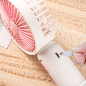 Nouveau mini-ventilateur portable USB à clipser, design dessin animé, pour téléphone portable - Product Image 2