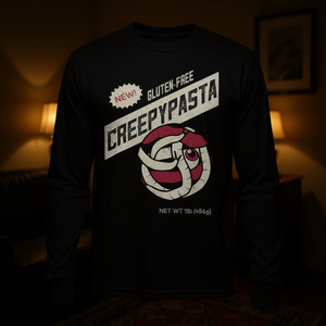 T-shirt à manches longues Creepypasta noir unisexe col rond design sans gluten 1 lb poids net vêtements promotionnels - Product Image 3