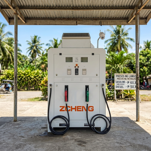 Miniestación de Gasolina Portátil, Contenedor de Gasolina con 2 Mangueras, 4000 Litros Integrados - Product Image 1