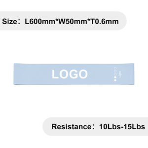 Elastic Exercise <b>Band</b> Set of 5 Resistance Levels, Latex Loop Fitness <b>Bands</b> for Home Gym, <b>Workout</b> <b>Bands</b> with Carry Bag - Product Image 3