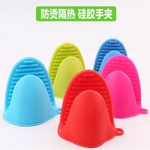 Mitaines de four et pinces à main en silicone durables, résistantes à la chaleur pour micro-ondes, vente en gros promotionnelle, logo personnalisable - Product Image 2