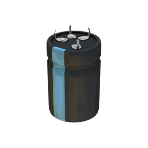 ตัวแทนจำหน่ายอย่างเป็นทางการ ตัวเก็บประจุแบบ Through Hole รุ่น 382LX333M035A052  แบบ CAP ALUM 33000UF 20% 35V SNAP TH 33000 uF - Product Image 1