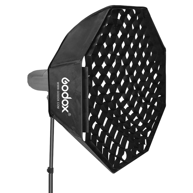 GODOX Softbox 95cm Octagonal Softbox Honeycomb Grid Bowens Mount for Flash Unit Speedlite Photography Video Studio Portrait