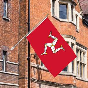 Banderas de Poliéster Personalizables de 3x5 Pies de la Isla de Man, 100D, Entrega Rápida de un Proveedor Confiable, Todas las Naciones - Product Image 1