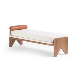 Simple Chinese Style Solid Wood <b>Bench</b> Sofa Stool Multi Function Home Guesthouse Ottoman Long <b>Seat</b> With Cushion For Living Room - Product Image 6