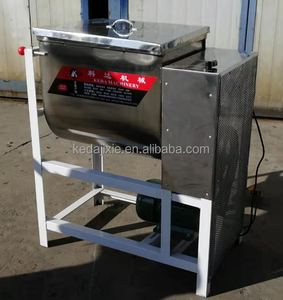 食品産業用パウダーミキサー水平動物飼料リボンミキサー50kg混合機電気加熱ミキサーブレンダー - Product Image 3