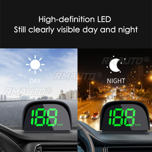 HUD GPS para Auto, Velocímetro Digital con Luz Verde, Plug and Play, Fuente Grande, Accesorios Electrónicos para Autos, Compatible con Todos los Autos - Product Image 5