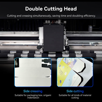 A3MAX5 PRO Hoge Kwaliteit Dubbele Koppen Servomotor Automatische Snijplotter Stansmachine Met Rotatie Wiel Vouwtechnologie