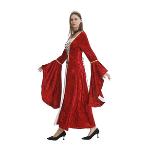 Yi Xiaoyi Vestido Medieval de Reina para Mujer, Manga Larga, Cintura Ajustada, Disfraz para Representaciones Escénicas, Tallas S-5XL - Product Image 2