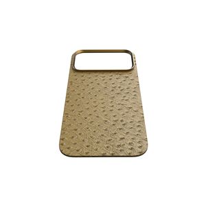 Fundas Traseras para Teléfono Móvil de Cuero de Avestruz Genuino, con Anillo Metálico para Cámara, Gran Venta en Alemania - Product Image 2