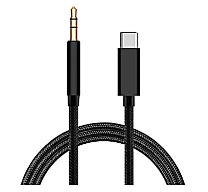 High quality Type c to 3.5mm Aux Cable headphones cord cable fast charging 1m For iPhone For car video For Samsung