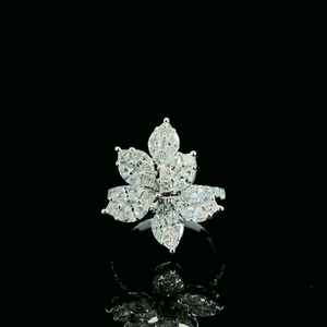 Anillo de Compromiso de Plata de Ley 925 con Diamante de Fantasía de 4.75 g, 1.71 Quilates, Estilo Clásico para Boda, Fiesta, Aniversario, Talla 12, Colección - Product Image 1