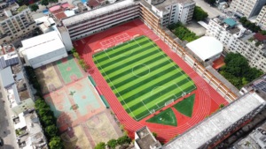 INOLP Suelo deportivo permeable al aire personalizable Colores vibrantes e incrustación de logotipos para una marca atractiva estética en pista de atletismo - Product Image 6