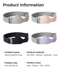 Sangle de soutien ajustable pour tendon rotulien, genouillère antidérapante en silicone pour la course et le basketball - Product Image 2
