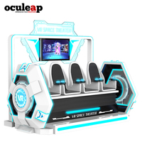 Oculeap Cinéma Volant VR pour 4 Joueurs 2026 Nouveau Simulateur de Montagnes Russes en Réalité Virtuelle 5D 7D 9D Machine de Jeu d'Arcade et de Cinéma