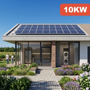โปแลนด์ อิตาลี สเปน ระบบพลังงานแสงอาทิตย์ที่ดีที่สุดสำหรับบ้านแบบออฟกริด 10KW 15KW 5KW ชุดอุปกรณ์ครบชุด 10000W - Product Image 3