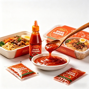 Salsa de Chile Dulce Sriracha Premium con Azúcar, Ajo Real y Sal, Suave, Picante y de Intensidad Media, en Bolsa, Botella y Envases a Granel - Product Image 3