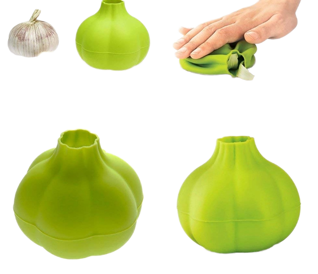 Wholesale ARMADA AI Eco-Friendly Durable Silicone Food Grade Garlic Press Peeler Smart Kitchen Gadget