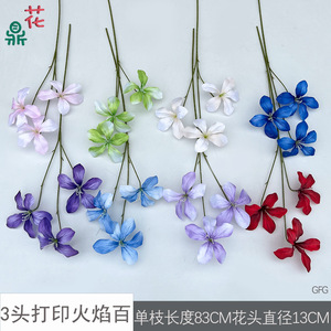 Flores de lirio artificiales de seda hechas a mano, decoraciones clásicas para bodas, para pasillo de banquete, escenario o salón. - Product Image 4
